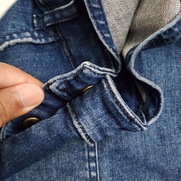 Gymboree Girls Future Artist Embroidered Blue Denim Overalls Dress Size 10 - Picture 10 of 10